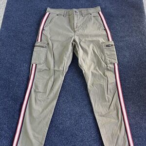 Athleta Pants Womens 4 Olive Green Side Stripe Cargo Jogger Casual Athleisure